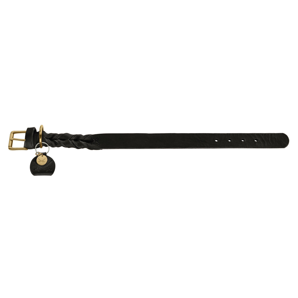 Hunter Leder Halsband Sansibar Solid