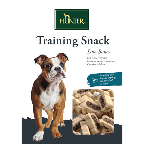 Hunter Training Snack für Hunde – Duo Bones 200 g, Lamm und Reis