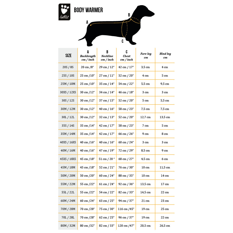 Hurtta Body Warmer Overall für Hunde