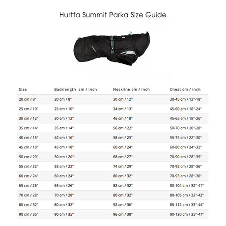 Hurtta Wintermantel für Hunde Summit Parka