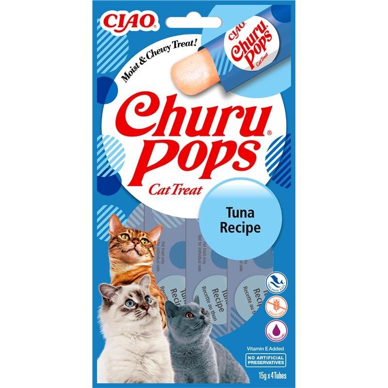 Inaba Cat Churu Pops Katzensnack – Thunfisch 4 x 15g