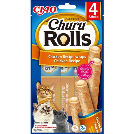 Inaba Cat Churu Rolls Katzensnack – Huhn 4 x 10g