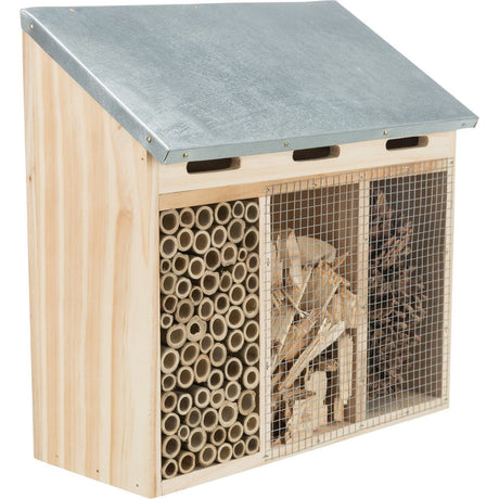 Insektenhotel drei geteilt