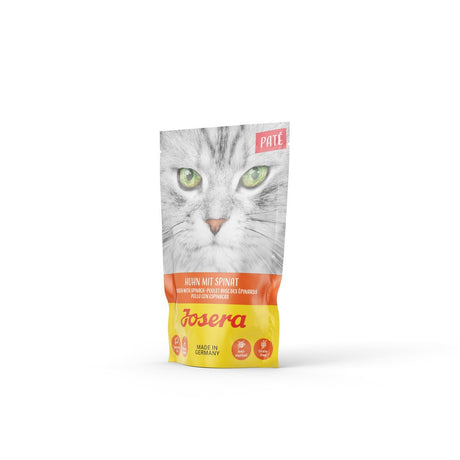 Josera Paté Nassfutter für Katzen – Huhn mit Spinat 16x85g