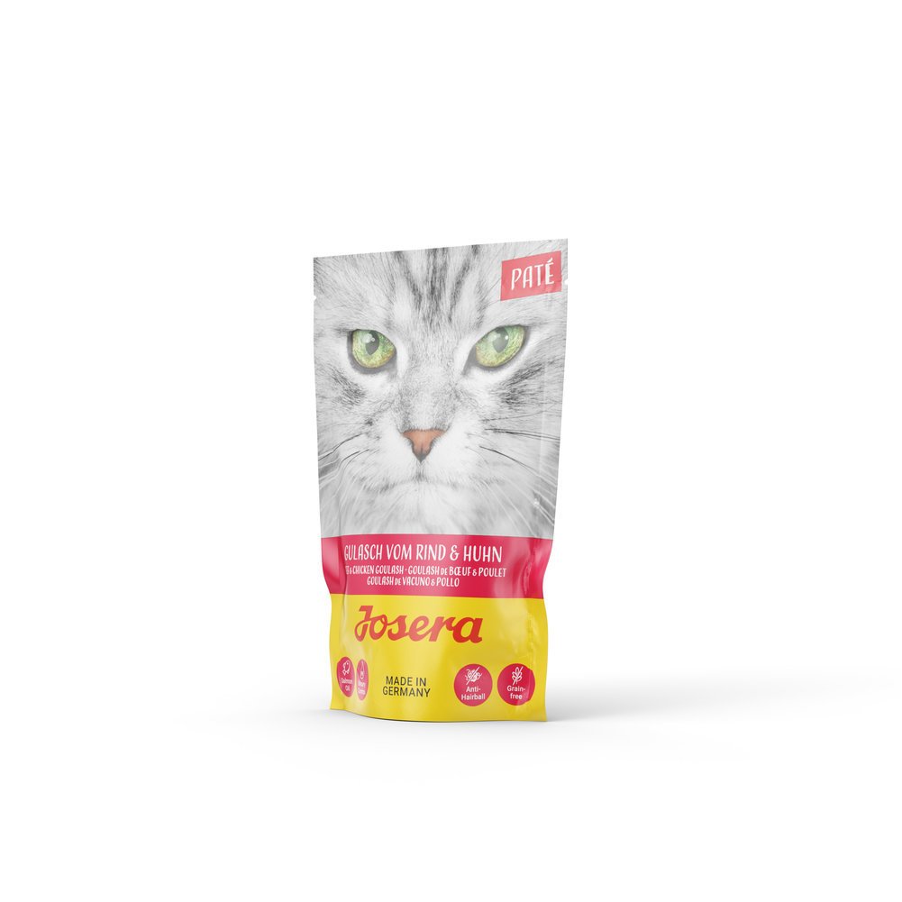 Josera Paté Nassfutter für Katzen – Gulasch vom Rind & Huhn 16x85g