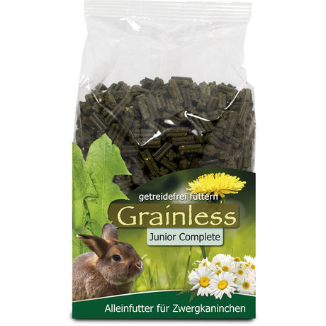 JR Farm Zwergkaninchen Futter Grainless Complete – 1 kg ( für Junior)