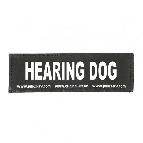 Julius K9 Logo Klettsticker groß G-L – HEARING DOG