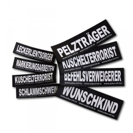 Julius K9 Logo Klettsticker groß G-L – IT WASN'T ME