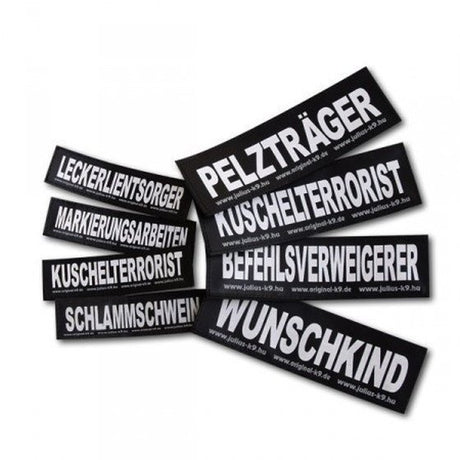 Julius K9 Logo Klettsticker groß M-Z
