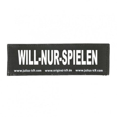 Julius K9 Logo Klettsticker groß M-Z – WILL-NUR-SPIELEN