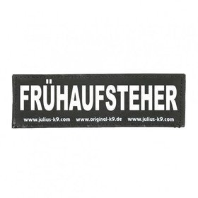 Julius K9 Logo Klettsticker klein A - F – FRÜHAUFSTEHER
