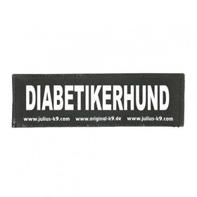 Julius K9 Logo Klettsticker klein A - F – Diabetikerhund