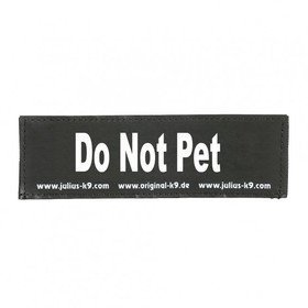 Julius K9 Logo Klettsticker klein A - F – DO NOT PET