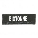 Julius K9 Logo Klettsticker groß A - F – Biotonne