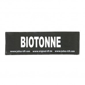 Julius K9 Logo Klettsticker groß A - F – Biotonne