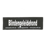 Julius K9 Logo Klettsticker groß A - F – Blindengeleidehond