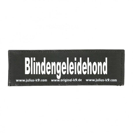 Julius K9 Logo Klettsticker groß A - F – Blindengeleidehond