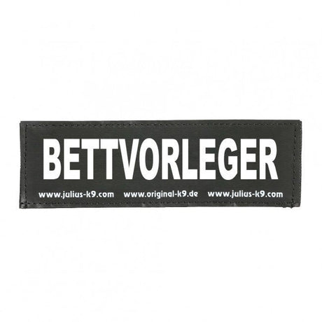 Julius K9 Logo Klettsticker groß A - F – BETTVORLEGER