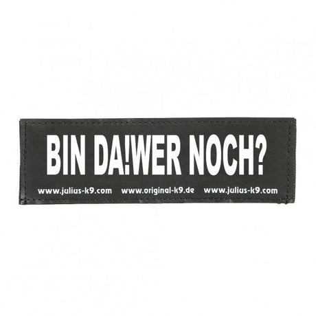 Julius K9 Logo Klettsticker groß A - F – BIN DA!WER NOCH?