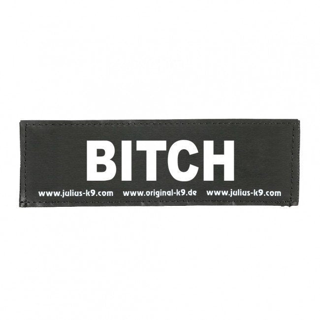 Julius K9 Logo Klettsticker groß A - F – BITCH