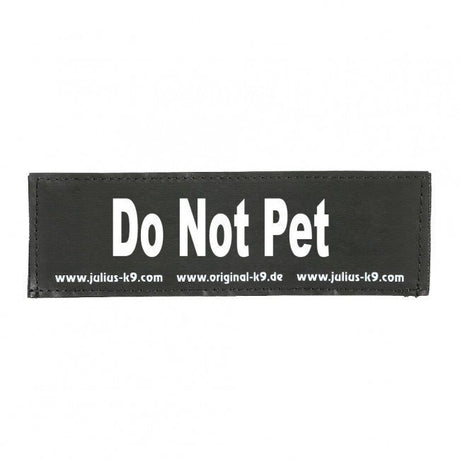 Julius K9 Logo Klettsticker groß A - F – DO NOT PET