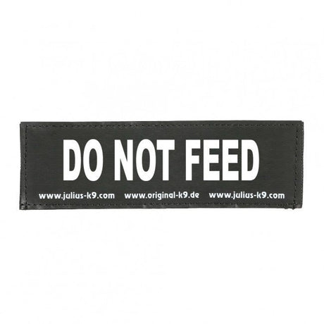 Julius K9 Logo Klettsticker groß A - F – DO NOT FEED