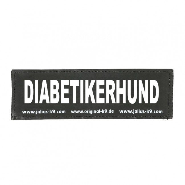 Julius K9 Logo Klettsticker groß A - F – Diabetikerhund