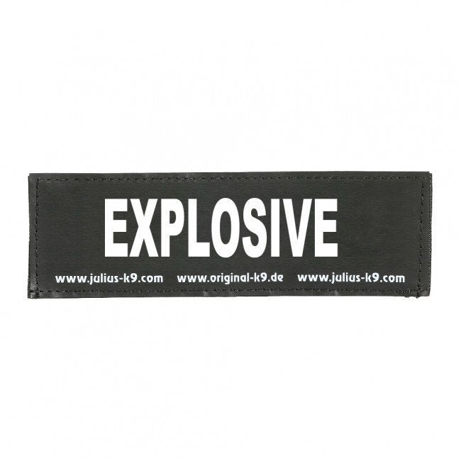 Julius K9 Logo Klettsticker groß A - F – EXPLOSIVE