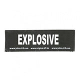Julius K9 Logo Klettsticker groß A - F – EXPLOSIVE