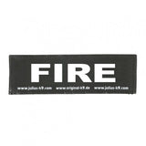 Julius K9 Logo Klettsticker groß A - F – FIRE