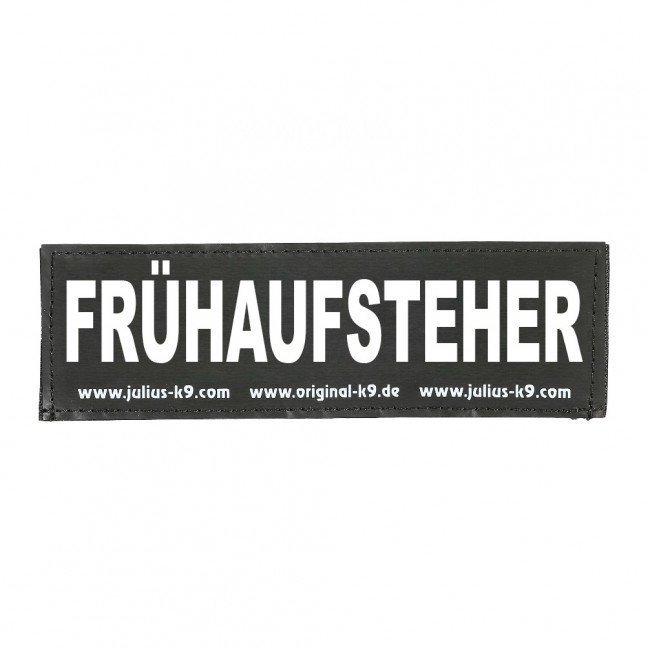 Julius K9 Logo Klettsticker groß A - F – FRÜHAUFSTEHER