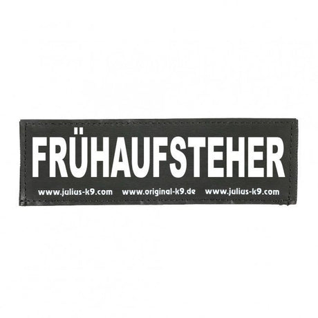Julius K9 Logo Klettsticker groß A - F – FRÜHAUFSTEHER