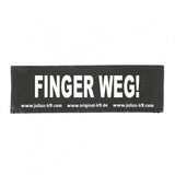 Julius K9 Logo Klettsticker groß A - F – FINGER WEG!