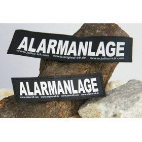 Julius K9 Logo Klettsticker groß A - F – ALARMANLAGE