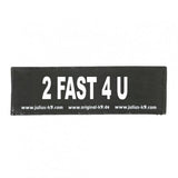 Julius K9 Logo Klettsticker groß A - F – 2 Fast 4 YOU!