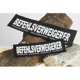 Julius K9 Logo Klettsticker groß A - F – BEFEHLSVERWEIGERER