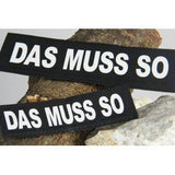 Julius K9 Logo Klettsticker groß A - F – DAS MUSS SO