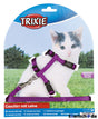 Katzengeschirr mit Leine für Kitten – Geschirr: 19-31cm / 8 mm, Leine, 1,20 m