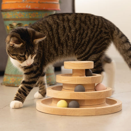 Katzen Holz Spielturm Mia