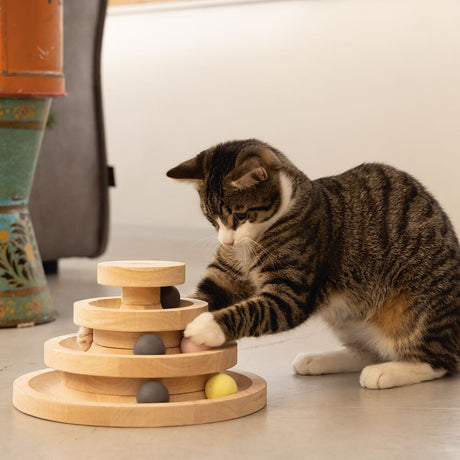 Katzen Holz Spielturm Mia