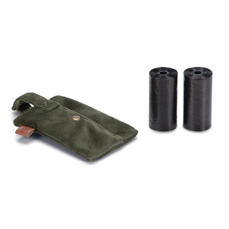 Kotbeutelspender Caja mit Tüten – 14,5 x 7 x 1 cm, grün