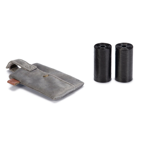 Kotbeutelspender Caja mit Tüten – 14,5 x 7 x 1 cm, grau