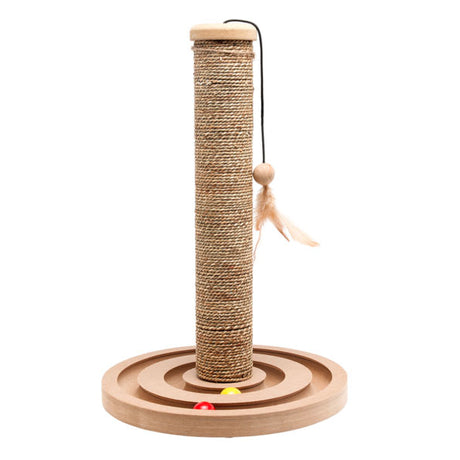 Karlie Kratzbaum Brigitte Seegras mit Spielzeug – H: 44 cm ø: 30 cm