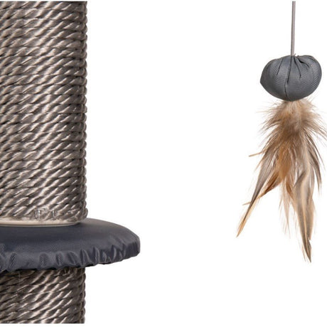 Outdoor Kratzbaum mit Spielzeug