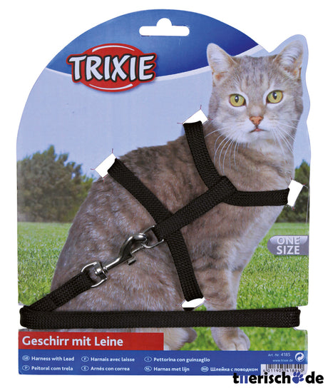 Katzen-Garnitur mit Leine