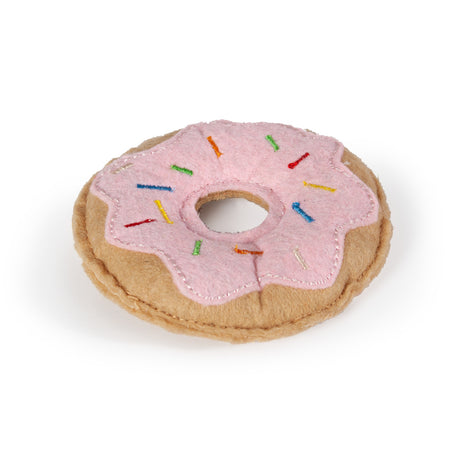 Katzenspielzeug aus Textil – Donut - L: 7.5 cm
