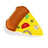 Katzenspielzeug aus Textil – Pizza - L: 10.5 cm
