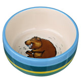 Keramiknapf bunt für Kleintiere – Meerschweinchen, 250 ml/ø 11 cm, bunt/creme
