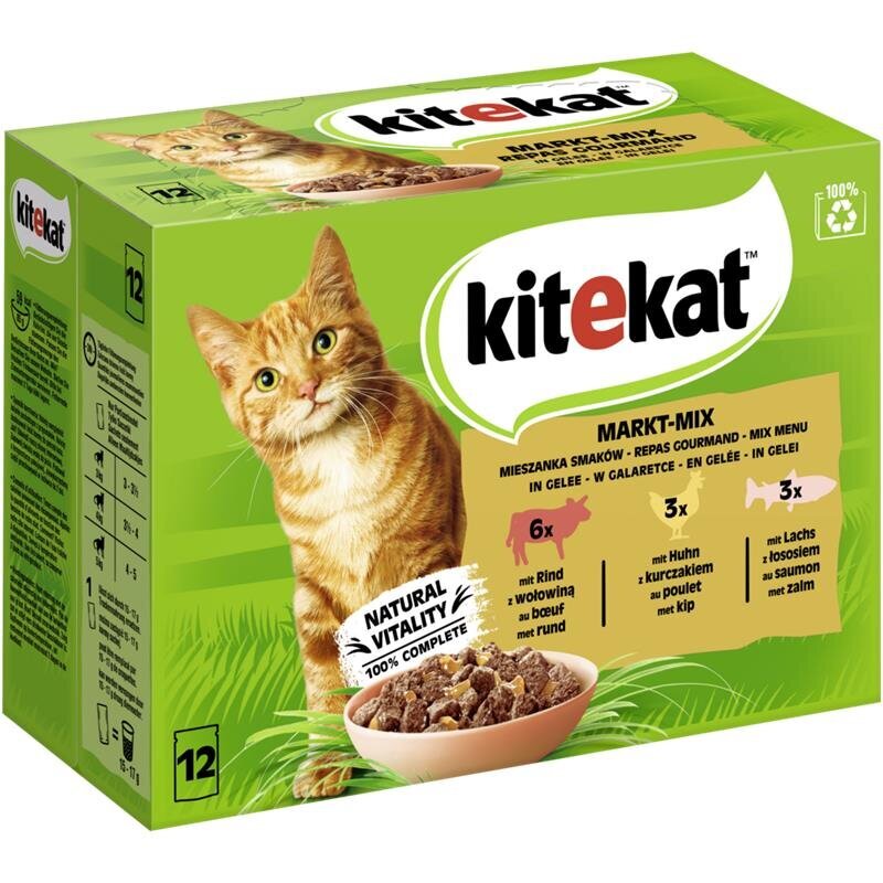 Kitekat Katzenfutter Multipack Markt-Mix in Gelee