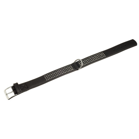 Lederhalsband Vintage mit Strass für Hunde